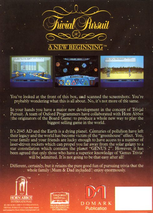 Trivial Pursuit - A New Beginning dos