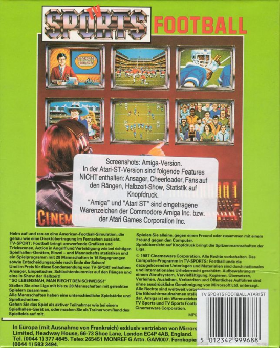 Tv Sports Football dos