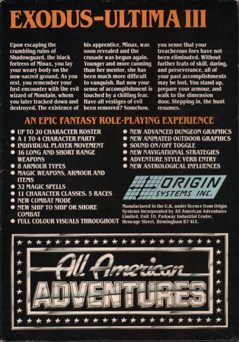 Ultima III : Exodus dos