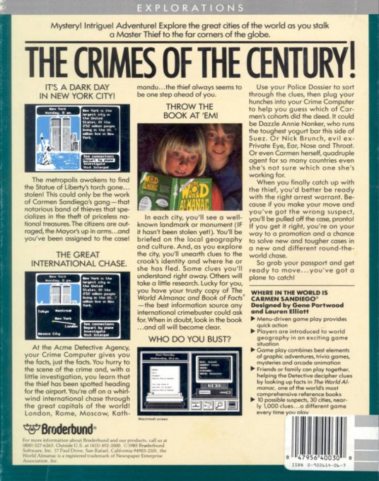 Where in the World is Carmen Sandiego? dos