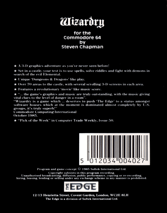 Wizardry dos