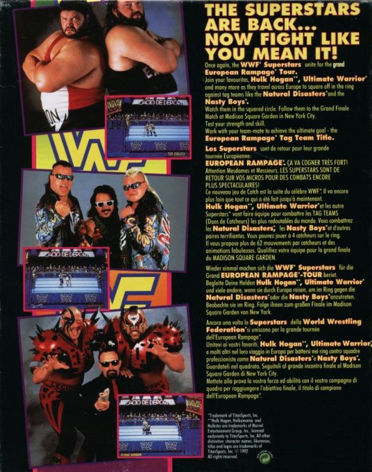 WWF European Rampage Tour dos