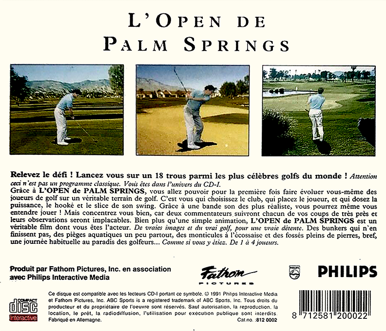 L'Open de Palm Spring - Dos