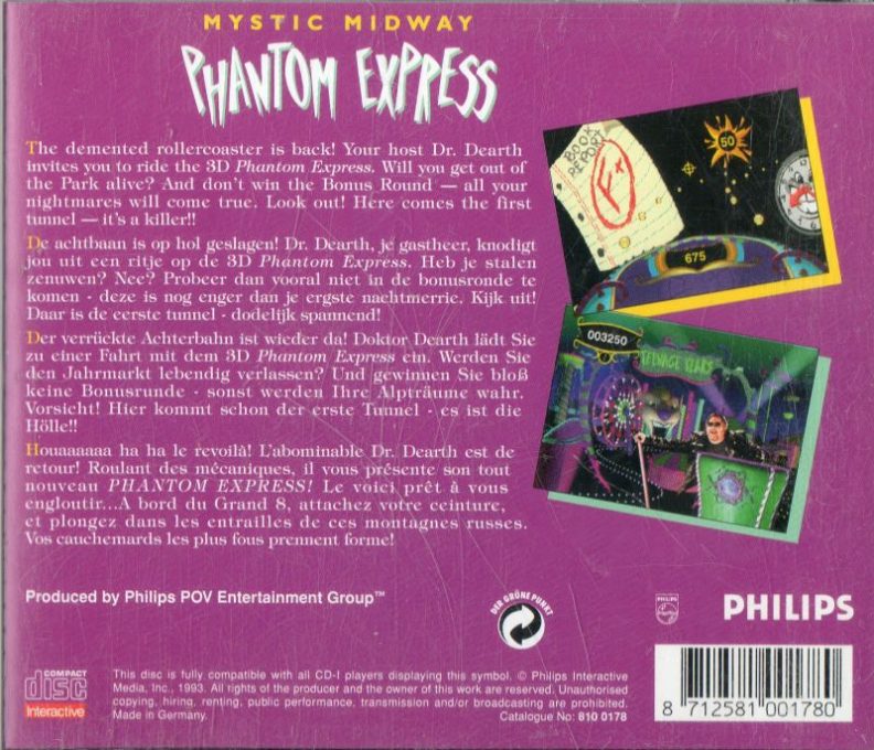 Mystic Midway : Phantom Express dos