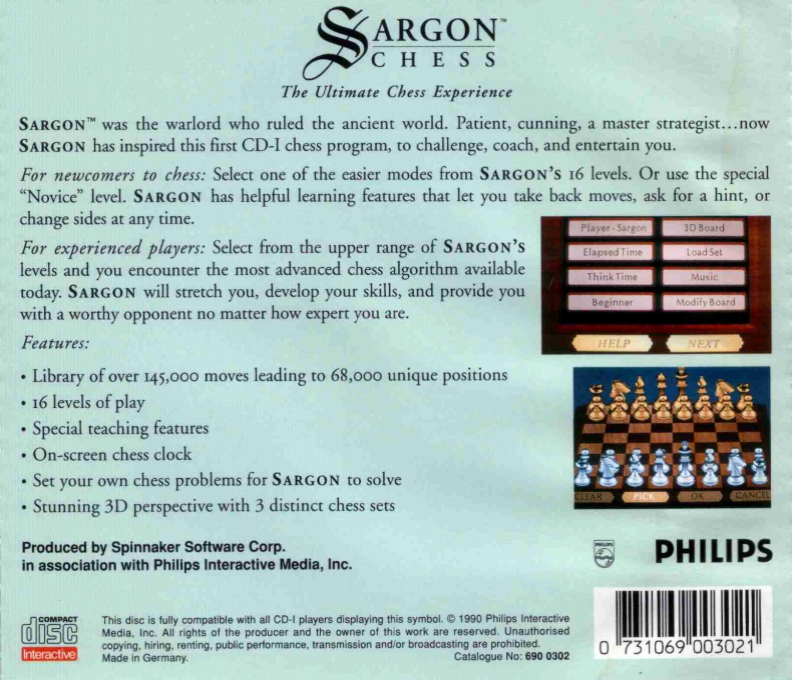 Sargon Chess - Dos