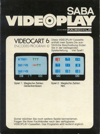 Videocart-8: Magic Numbers - Dos