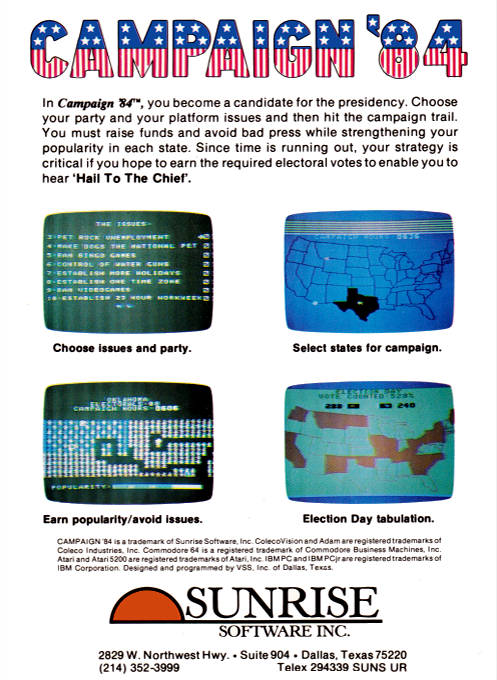 Campaign '84 - Dos