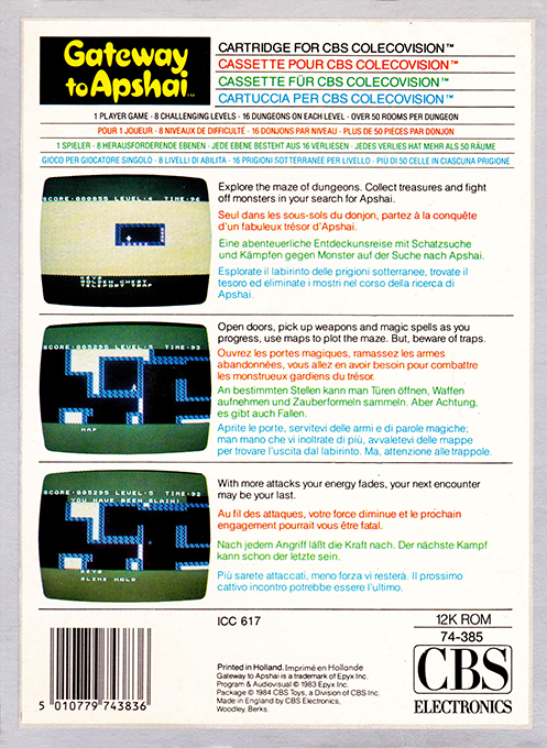 Gateway to Apshai - Dos