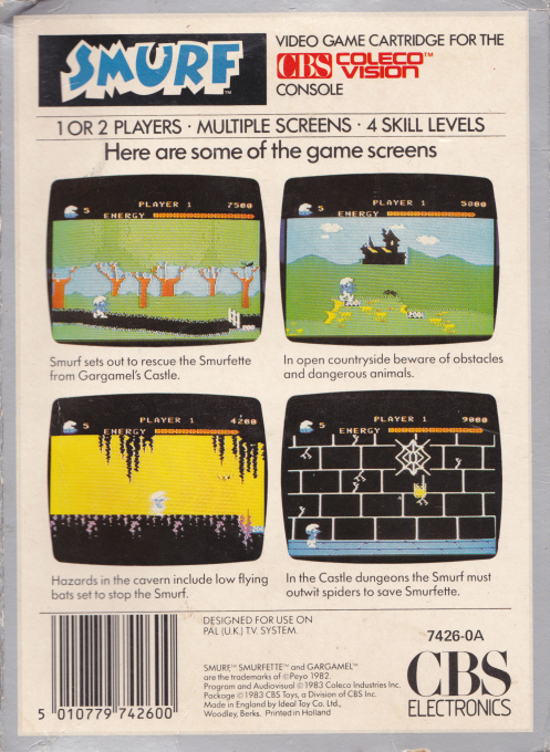 Les Schtroumpfs - Dos