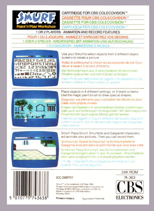 Smurf: Paint 'n' Play Workshop - Dos