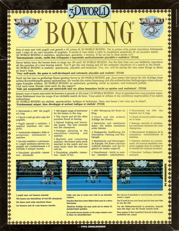 3D World Boxing - Dos