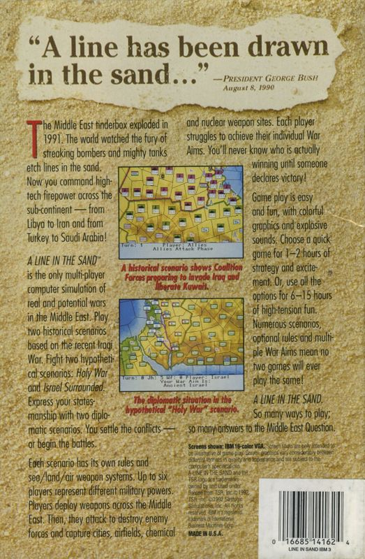 A Line in the Sand dos