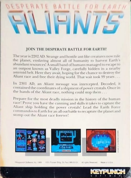 Aliants The Desparate Battle for Earth - Dos