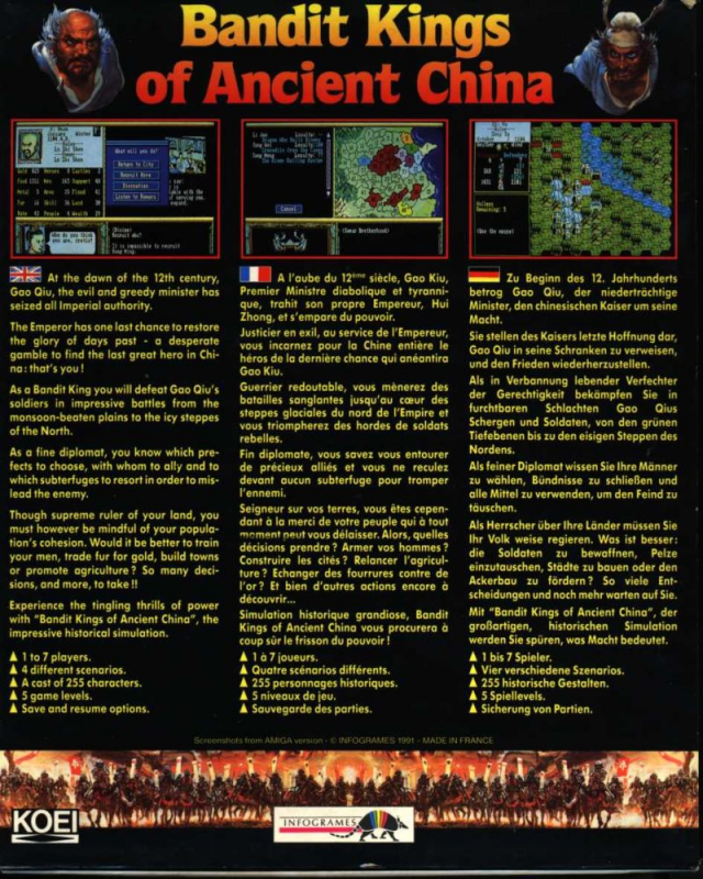 Bandit Kings of Ancient China dos