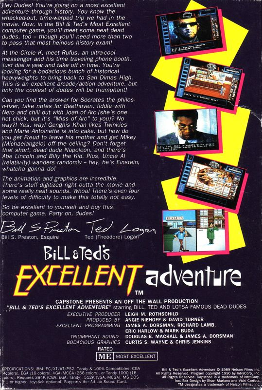 Bill And Ted's Excellent Adventure dos