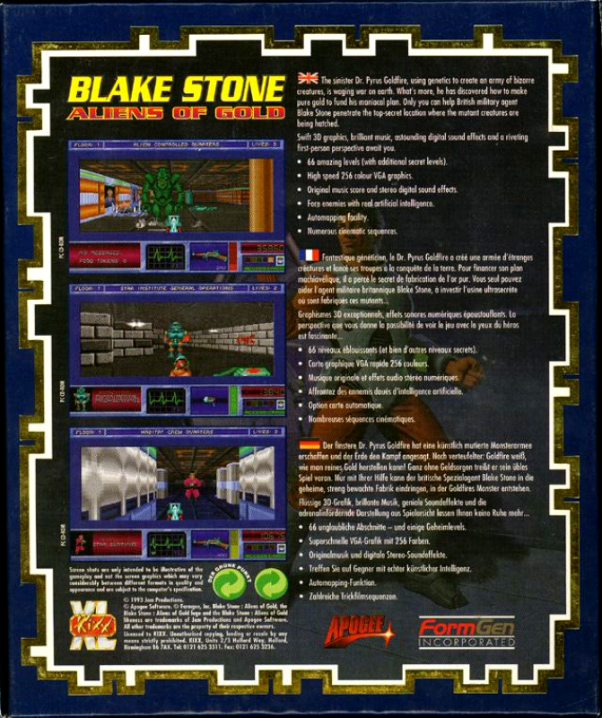 Blake Stone : Aliens of Gold dos