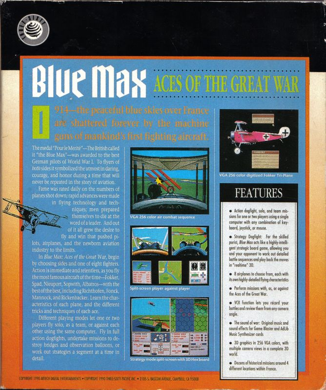 Blue Max : Aces of the Great War dos