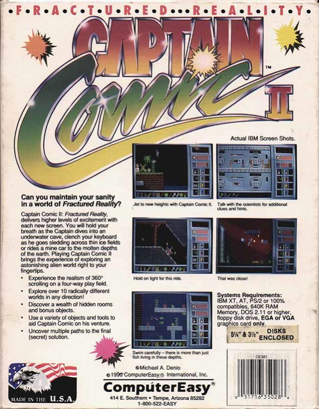 Captain Comic II : Fractured Reality dos