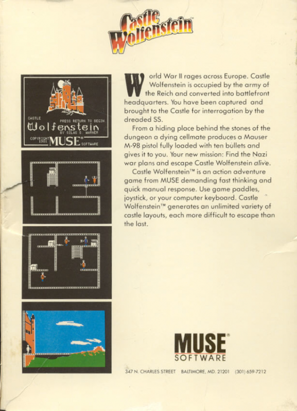 Castle Wolfenstein dos