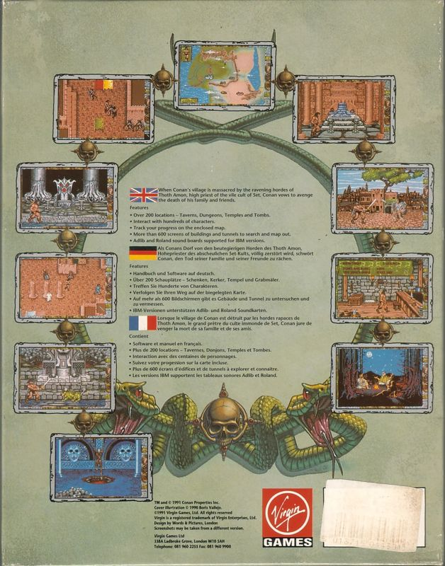 Conan : The Cimmerian dos