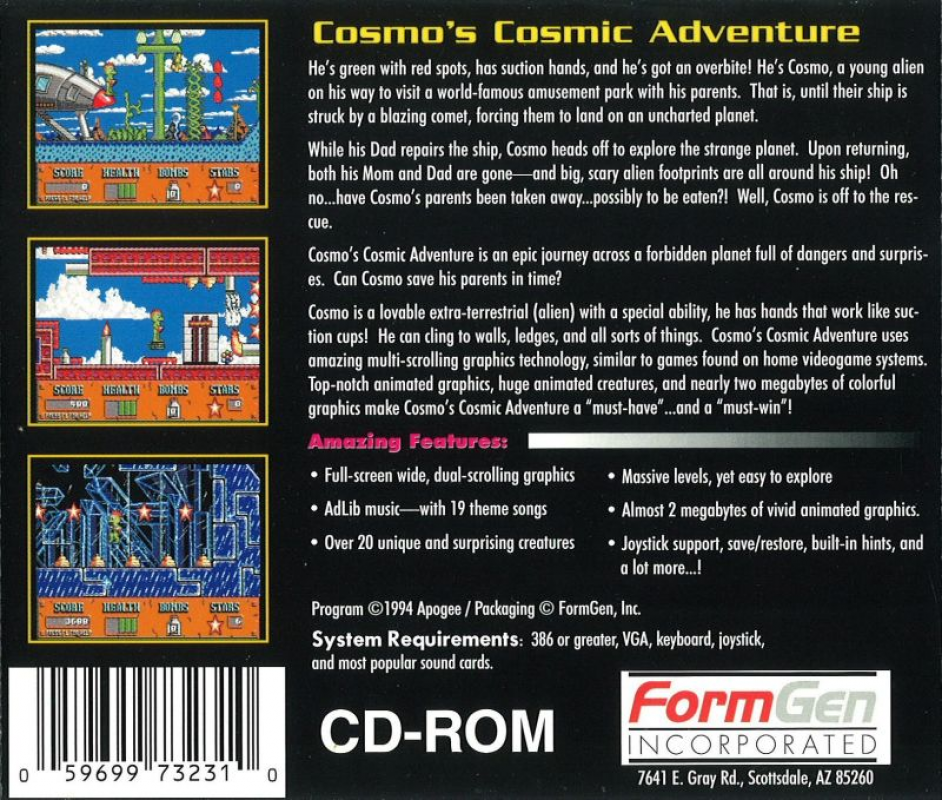 Cosmo's Cosmic Adventure dos