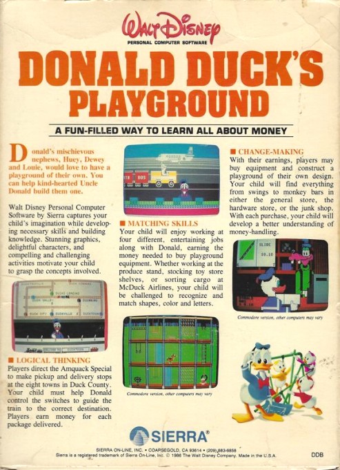Donald Duck's Playground - Dos