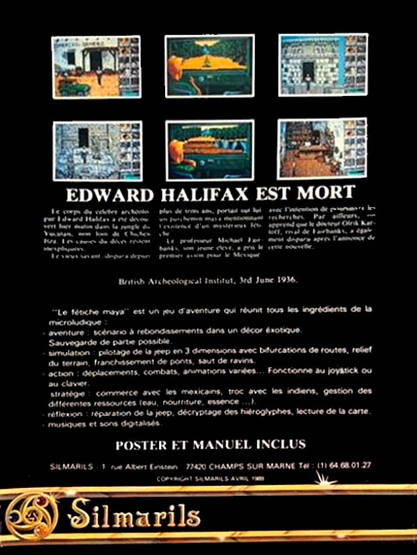 Fetiche Maya, Le - Dos