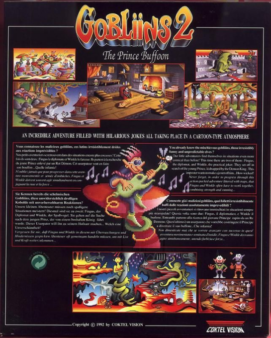 Gobliins 2 : Le Prince Bouffon - Dos