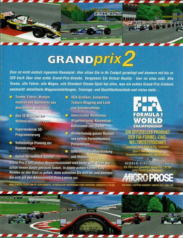Grand Prix II - Dos
