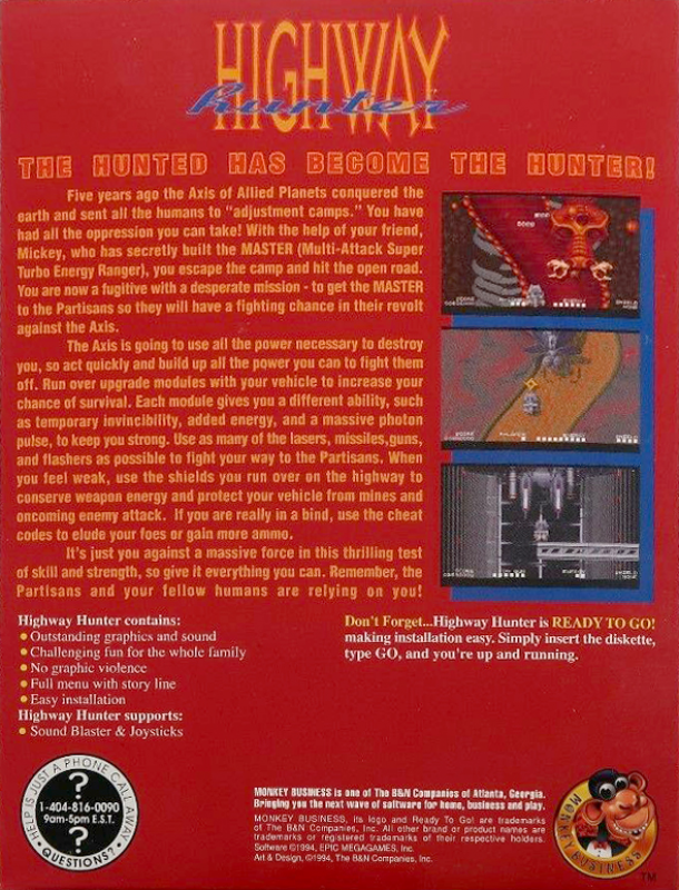 Highway Hunter - Dos