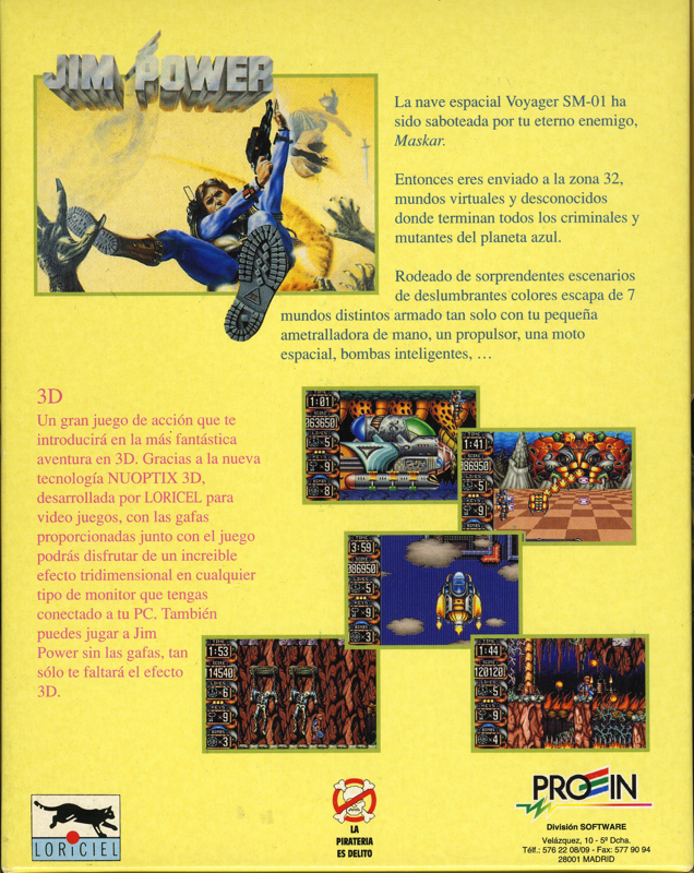 Jim Power - The Lost Dimension In 3d dos