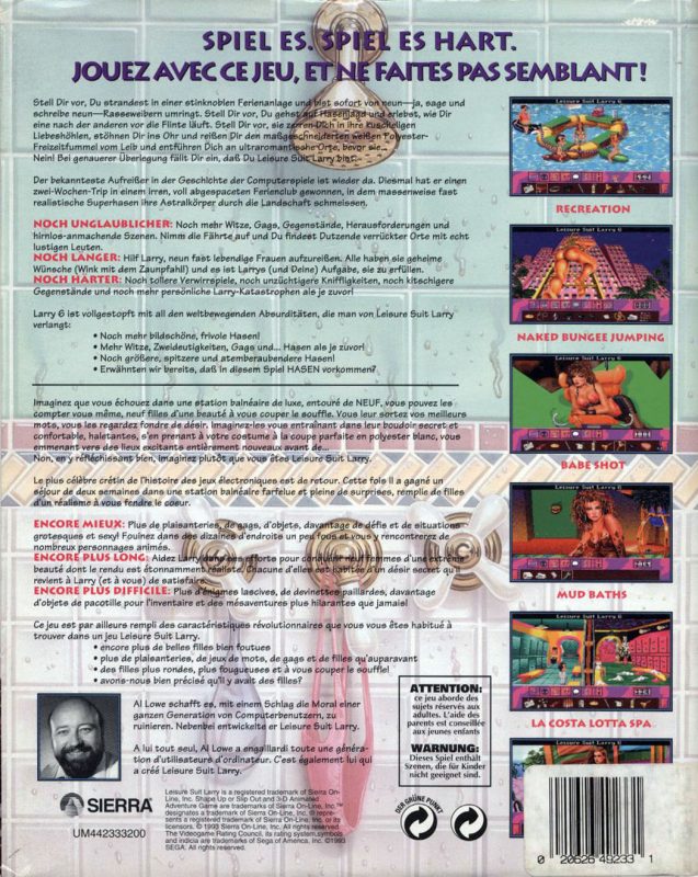 Leisure Suit Larry 6: Tu t'accroches ou tu décroches dos