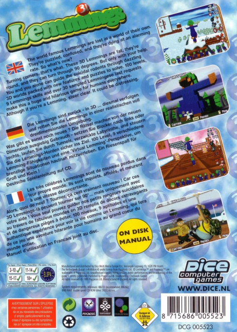 Lemmings 3D dos