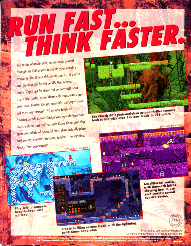 Lode Runner : The Legend Returns dos