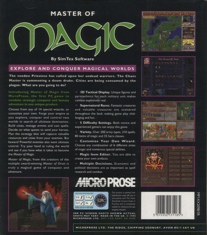 Master of Magic - Dos