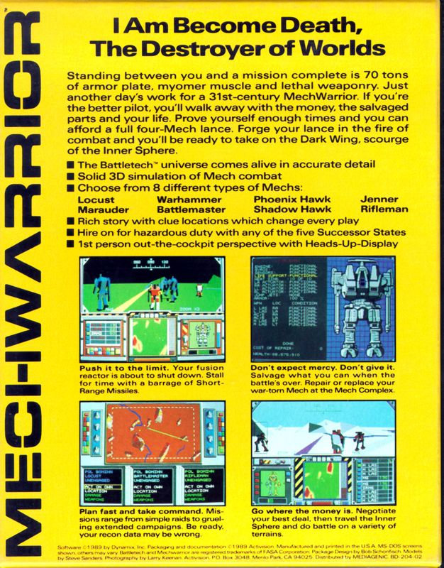 MechWarrior - Dos