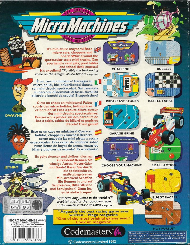 Micro Machines dos