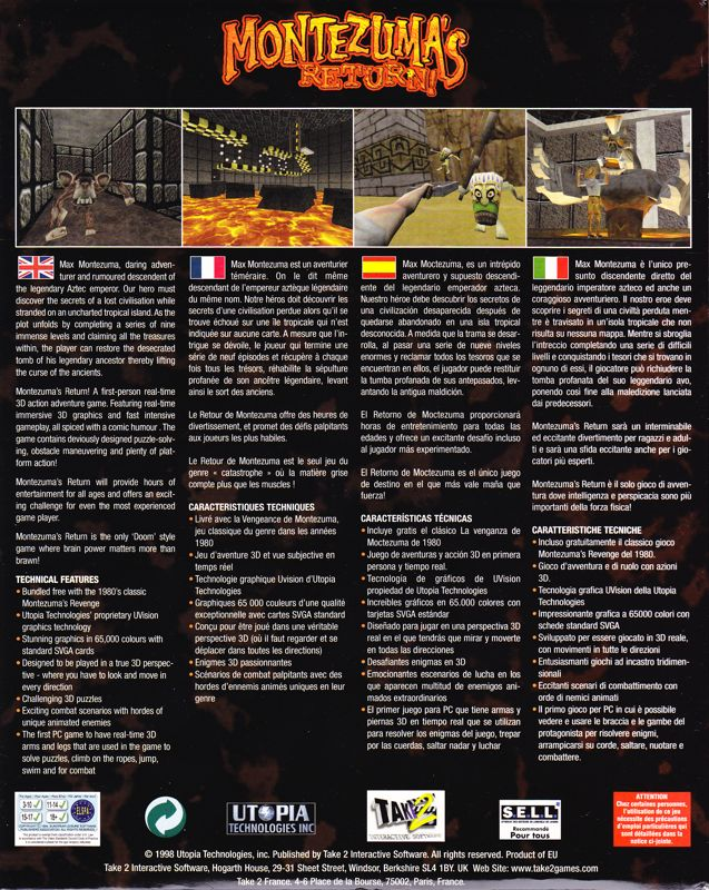 Montezuma's Return - Dos
