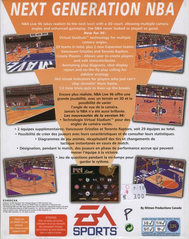 NBA Live 96 dos
