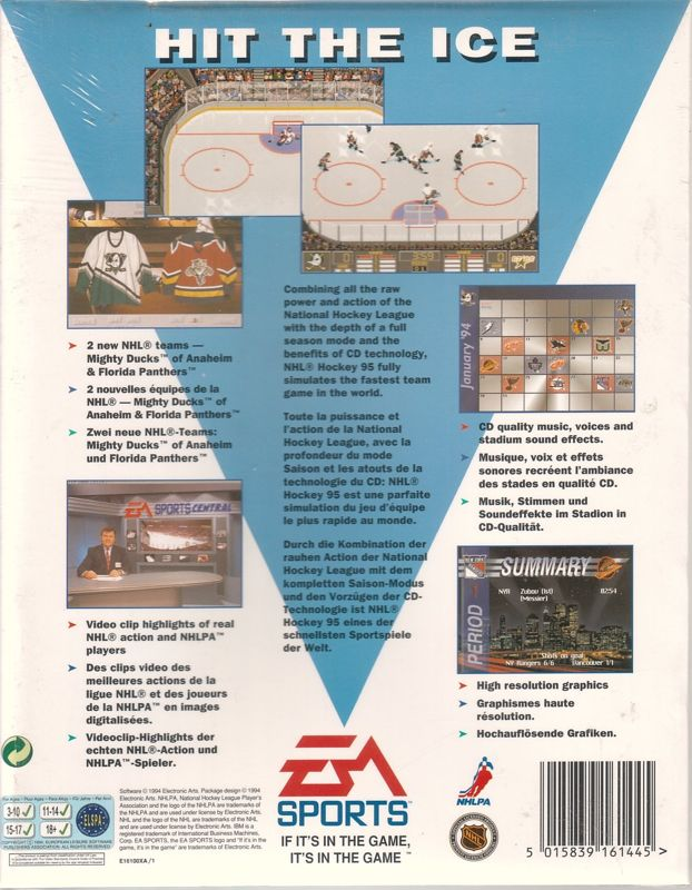 NHL Hockey 95 dos