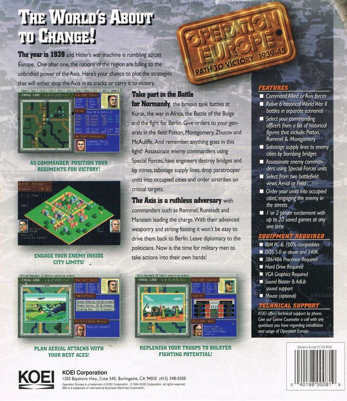 Operation Europe : Path to Victory 1939-45 - Dos