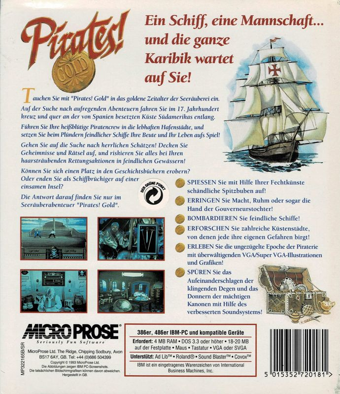 Pirates! Gold - Dos