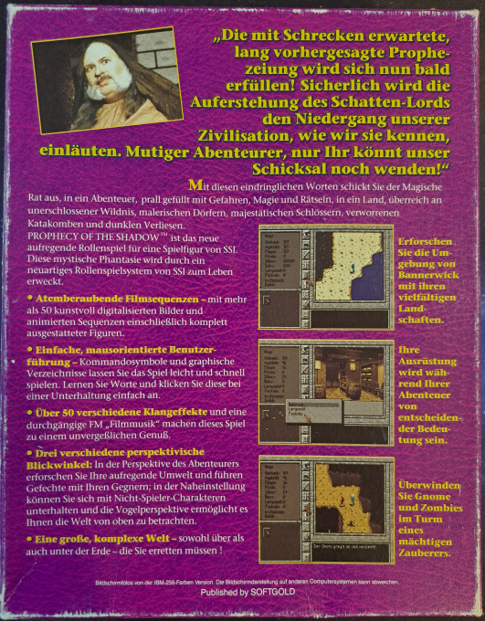 Prophecy Of The Shadow dos