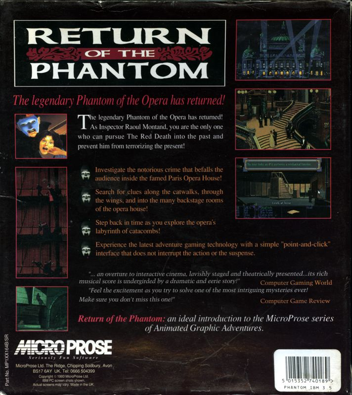 Return Of The Phantom - Dos