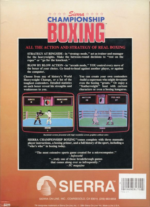 Sierra Championship Boxing - Dos