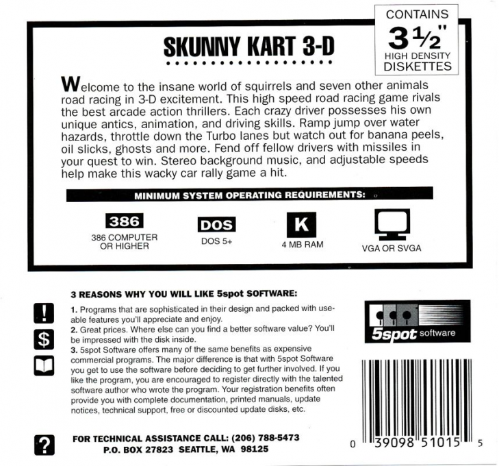 Skunny Kart dos