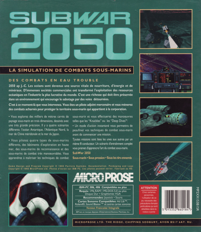 Subwar 2050 : CD-ROM dos