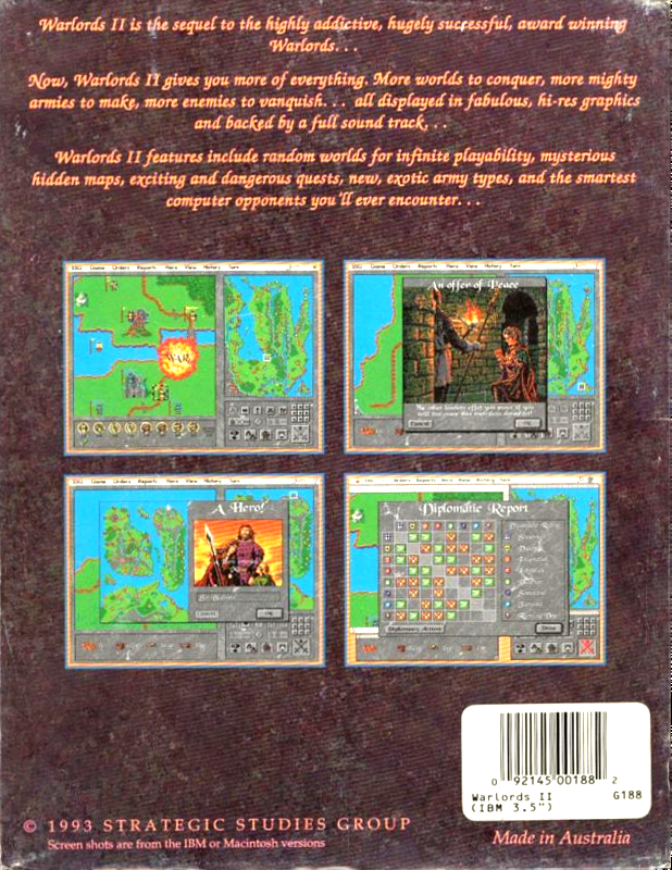 Warlords II - Dos