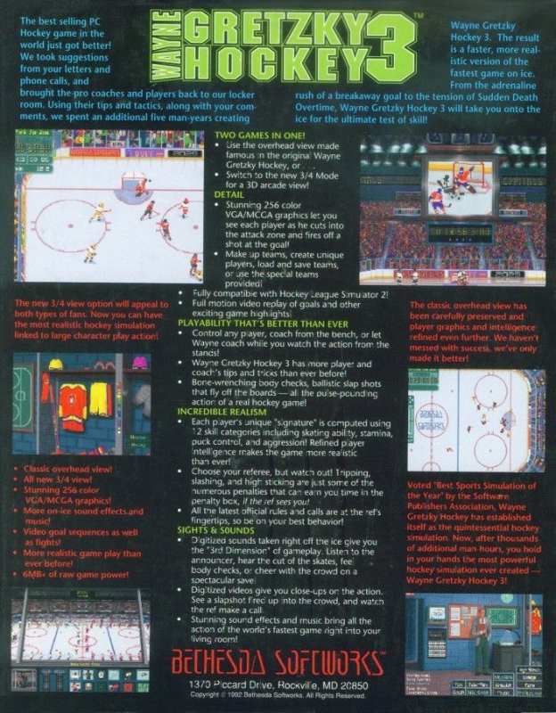 Wayne Gretzky Hockey 2 dos