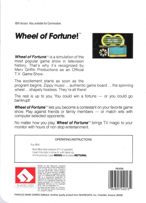 Wheel of Fortune dos